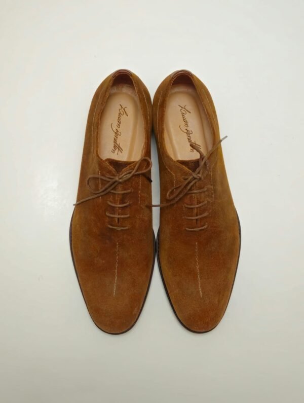 SUEDE LACE-UP DERBY SHOES