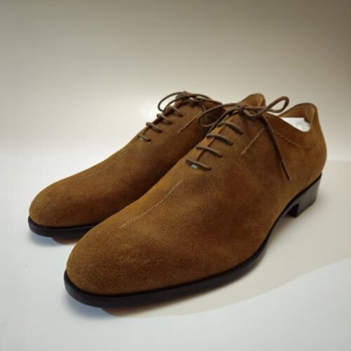 SUEDE LACE-UP DERBY SHOES