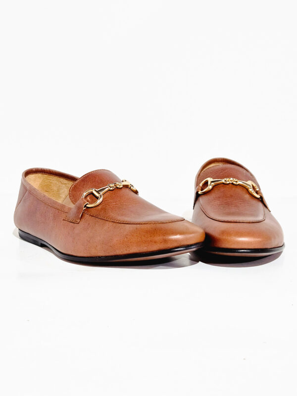 TAN LEATHER HORSEBIT LOAFERS