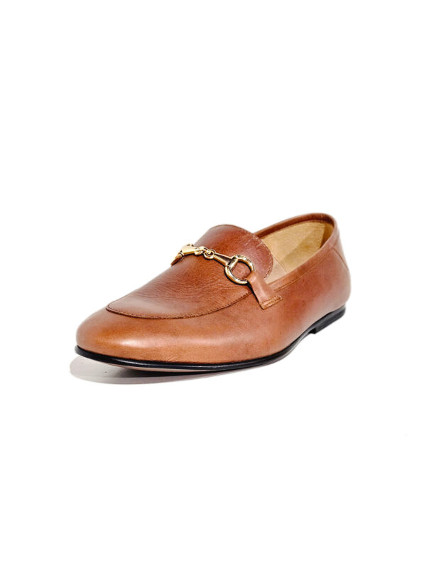 TAN LEATHER HORSEBIT LOAFERS